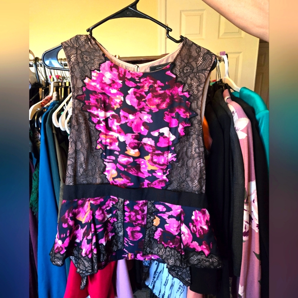 BCBG Maxazria peplum blouse
